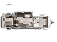 Kodiak 332BHSL Floorplan Image