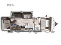 Kodiak Ultra-Lite 296BHSL Floorplan Image