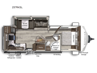 Kodiak Ultra-Lite 257RKSL Floorplan Image