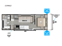 Wildwood FSX 233RBLE Floorplan Image