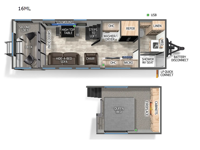 Cherokee Timberwolf 16ML Floorplan Image