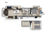 Cherokee Timberwolf 39DL Floorplan Image