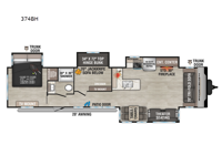 Sportsmen 374BH Floorplan Image