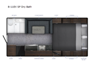 Sportsman Plus 8-11EX SP Dry Bath Floorplan Image