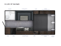 Sportsman Plus 8-11EX SP Wet Bath Floorplan Image