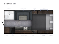 Sportsman Plus 9-6 SP Wet Bath Floorplan Image