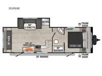 Sportsmen SE 251RSSE Floorplan Image