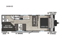 Sportsmen SE 260BHSE Floorplan Image