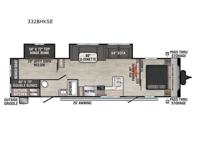 Sportsmen SE 332BHKSE Floorplan Image