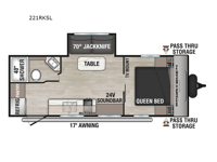 Sportsmen Select 221RKSL Floorplan Image