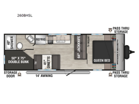 Sportsmen Select 260BHSL Floorplan Image