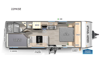 Cherokee Grey Wolf 22MKSE Floorplan Image