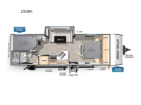 Cherokee Grey Wolf 23DBH Floorplan Image