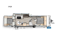 Cherokee Grey Wolf 29QB Floorplan Image