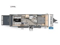 Cherokee Grey Wolf Black Label 22RRBL Floorplan Image