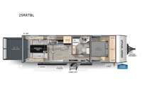 Cherokee Grey Wolf Black Label 25RRTBL Floorplan Image