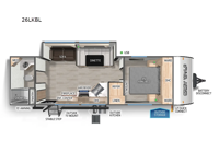 Cherokee Grey Wolf Black Label 26LKBL Floorplan Image