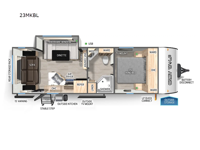 Cherokee Grey Wolf Black Label 23MKBL Floorplan Image