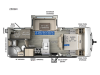 Flagstaff Micro Lite 25DBH Floorplan Image