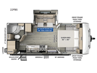 Flagstaff Micro Lite 22FBS Floorplan Image