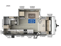 Flagstaff Micro Lite 25DK Floorplan Image