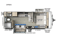 Flagstaff Micro Lite 25FBDS Floorplan Image