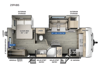 Flagstaff Micro Lite 25FKBS Floorplan Image