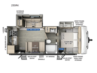 Flagstaff Micro Lite 25SRK Floorplan Image