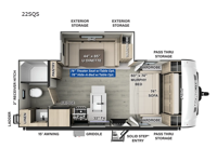 Flagstaff Micro Lite 22SQS Floorplan Image