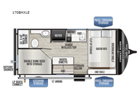 Della Terra LE 170BHXLE Floorplan Image