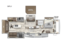 Sabre 36FLX Floorplan Image