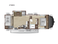 Roamer Light Duty 274BHS Floorplan Image