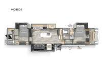 Cardinal 402BEDS Floorplan Image