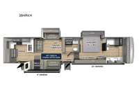 Columbus 384RKH Floorplan