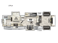 Sabre 37FLH Floorplan Image