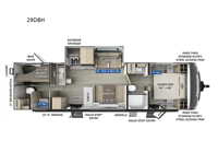 Flagstaff Super Lite 29DBH Floorplan Image