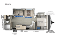 Flagstaff Super Lite 26RBWS Floorplan Image