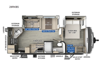 Flagstaff Super Lite 26RKBS Floorplan Image