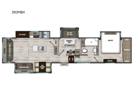 Chaparral 393MBX Floorplan Image