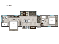 Chaparral 381DBL Floorplan Image