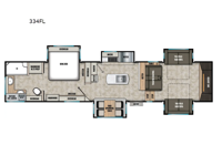 Chaparral 334FL Floorplan Image