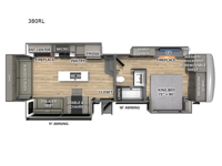 Columbus 380RL Floorplan