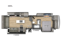 Columbus 380RL Floorplan Image