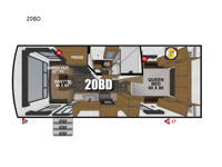 Back Country Series MTN TRX 20BD Floorplan Image