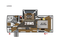 Back Country Series MTN TRX 21RWS Floorplan Image