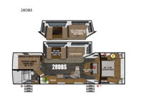 Back Country Series MTN TRX 28DBS Floorplan Image