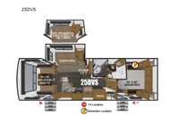 Back Country Series MTN TRX 25DVS Floorplan Image