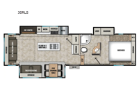 Chaparral Lite 30RLS Floorplan Image