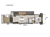 Wildwood 34VERANDA Floorplan Image