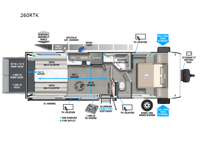 Wildwood FSX 260RTK Floorplan Image